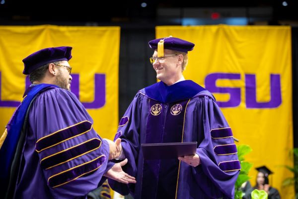 Provost Haggerty at the 2022 Summer Commencement Ceremony.