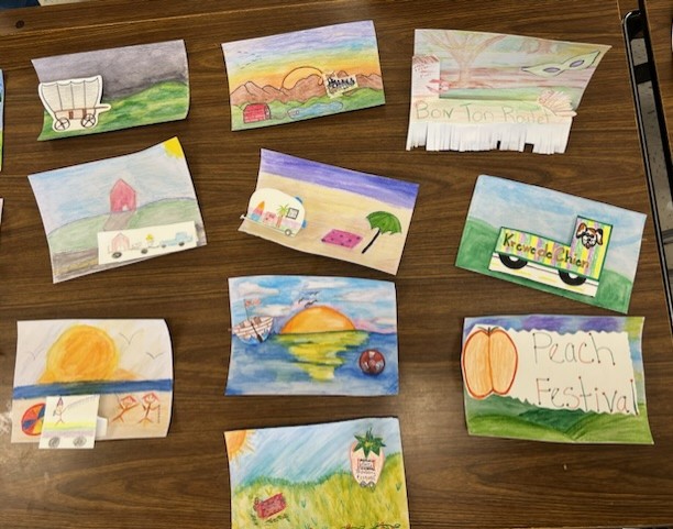 Student paintings of science concepts