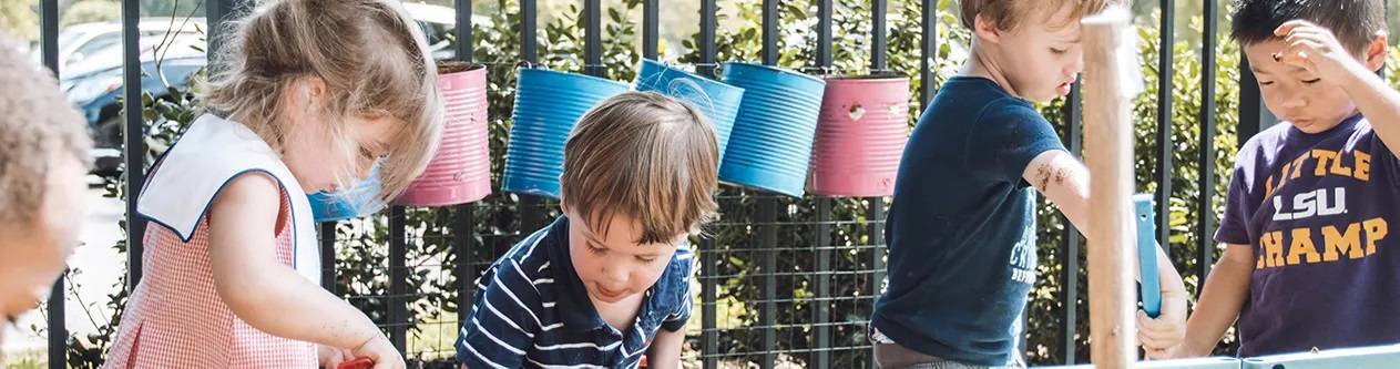 children playing outside