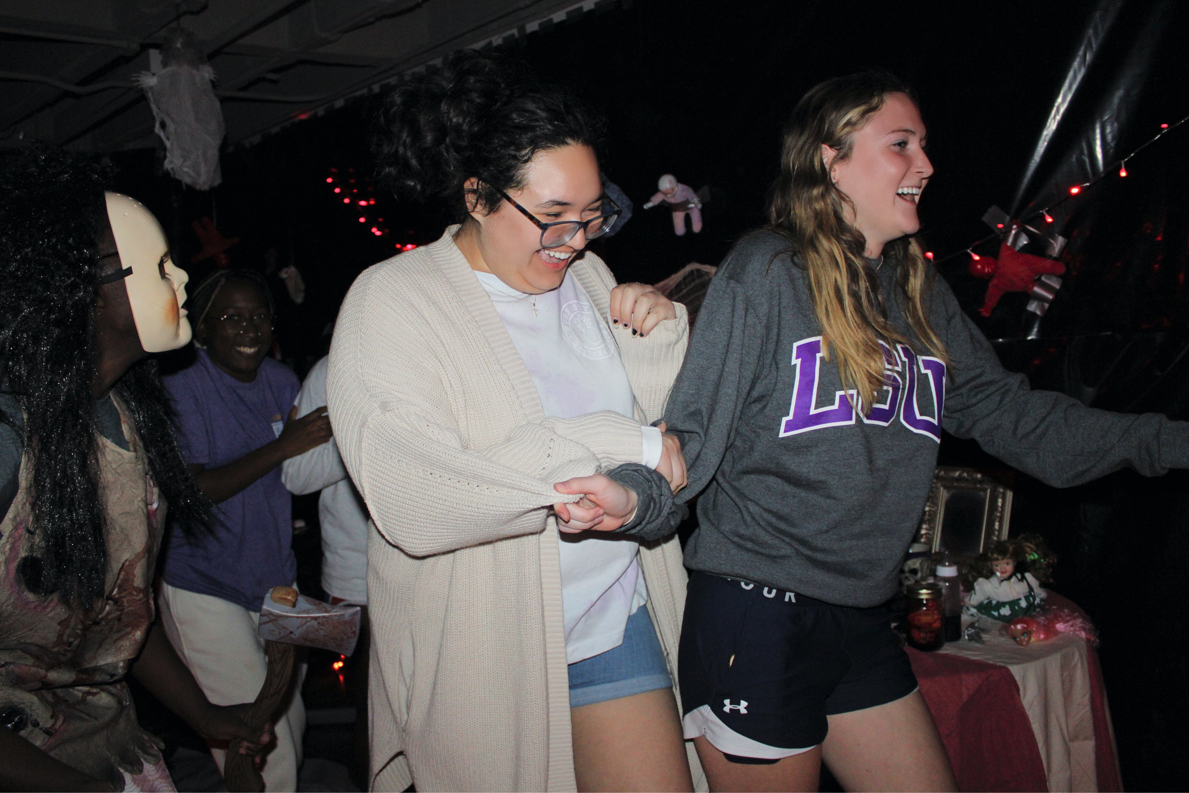 Students at the Horsehoe Community's annual Boo in the Shoe event.