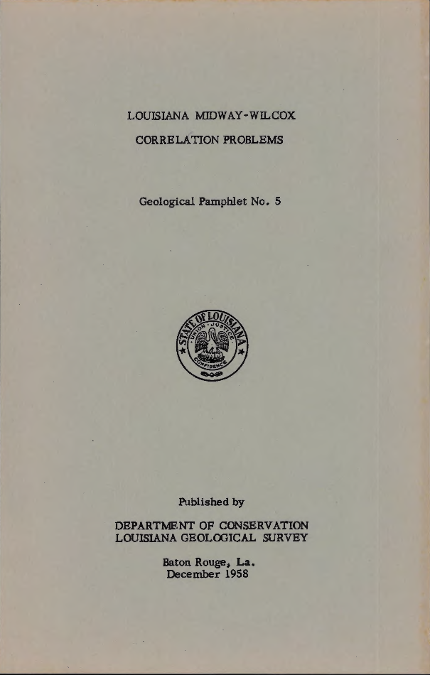 Louisiana Midway-Wilcox Correlation Problems Louisiana Midway-Wilcox Correlation Problems