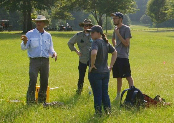 M. Horn with students M. Horn with students