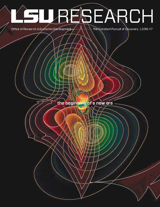 Cover Image of Fall 2016 Magazine: Gravitational Waves