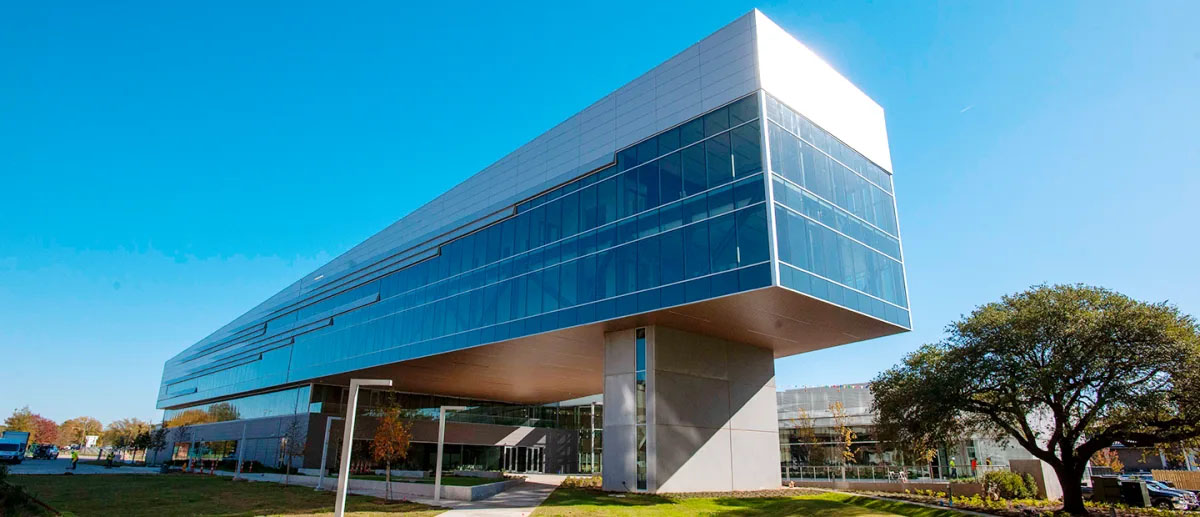 Exterior of new medical education building